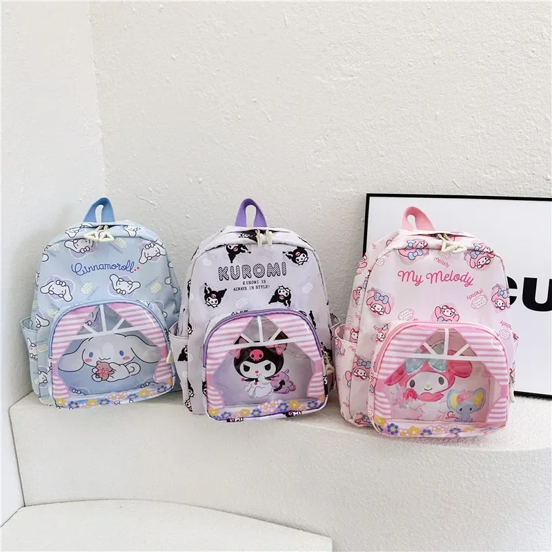 Kuromi Mymelody Cinnamoroll Rucksack, hohes Aussehen, Tagesrucksack für Kinder, leicht, niedlich, große Kapazität, Schultasche