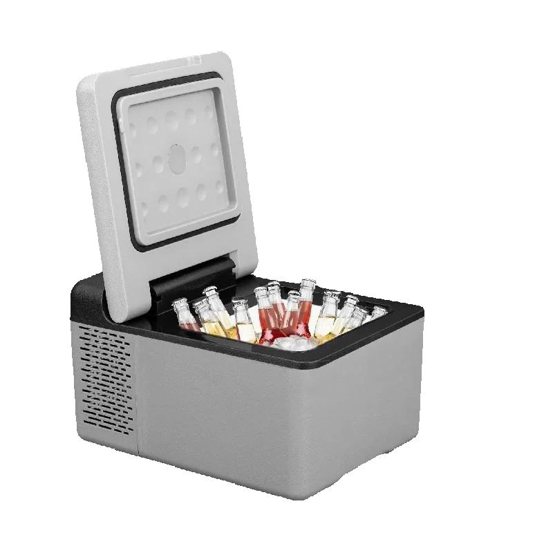 SucceBuy 9L 15L Autokühlschrank Tragbarer Kompressor Kühlschrank Gefrierschrank Kühler DC 110-240V AC für Wohnmobil Reisen Camping Angeln