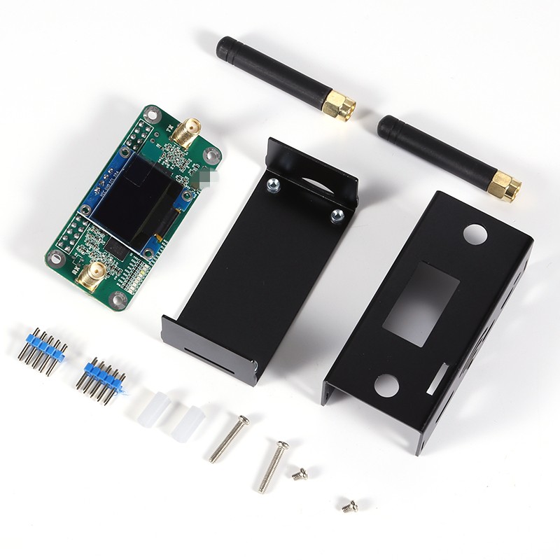 Antena integrada Duplex MMDVM_hs_dual_hat Hotspot UHF VHF compatible con P25 DMR YSF para Raspberry Pi + OLED + caja de Metal