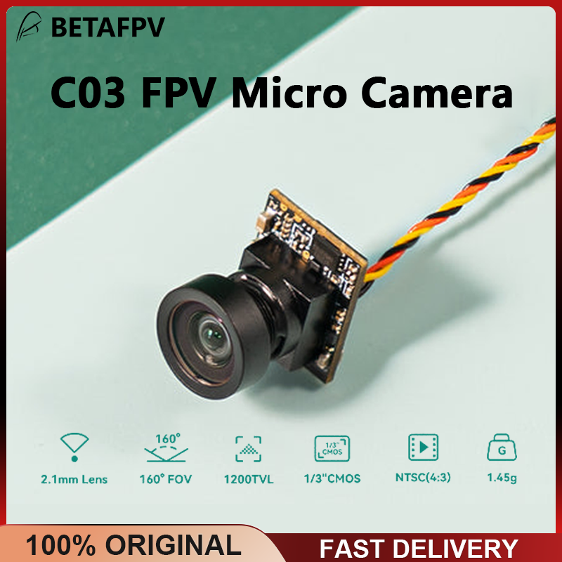 BETAFPV C03 FPV-Mikrokamera 2,1 mm Objektiv 1/3'' CMOS-Sensor 160 °   FOV-Anzug für M03 5.8G VTX für FPV-Quadrocopter