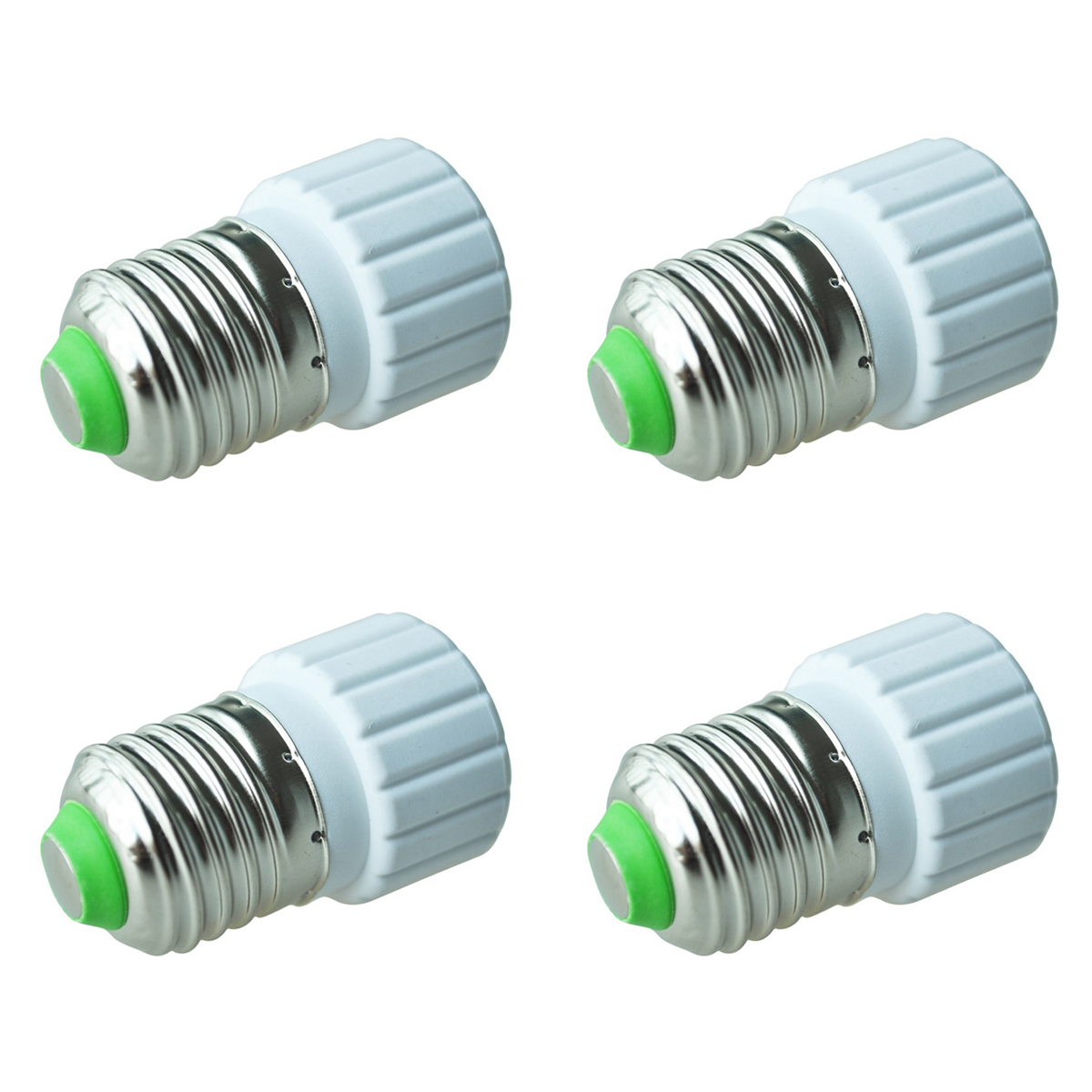 A72P 4X E27 ~ GU10 확장 베이스 LED CFL 전구 램프 어댑터 변환기 나사 소켓