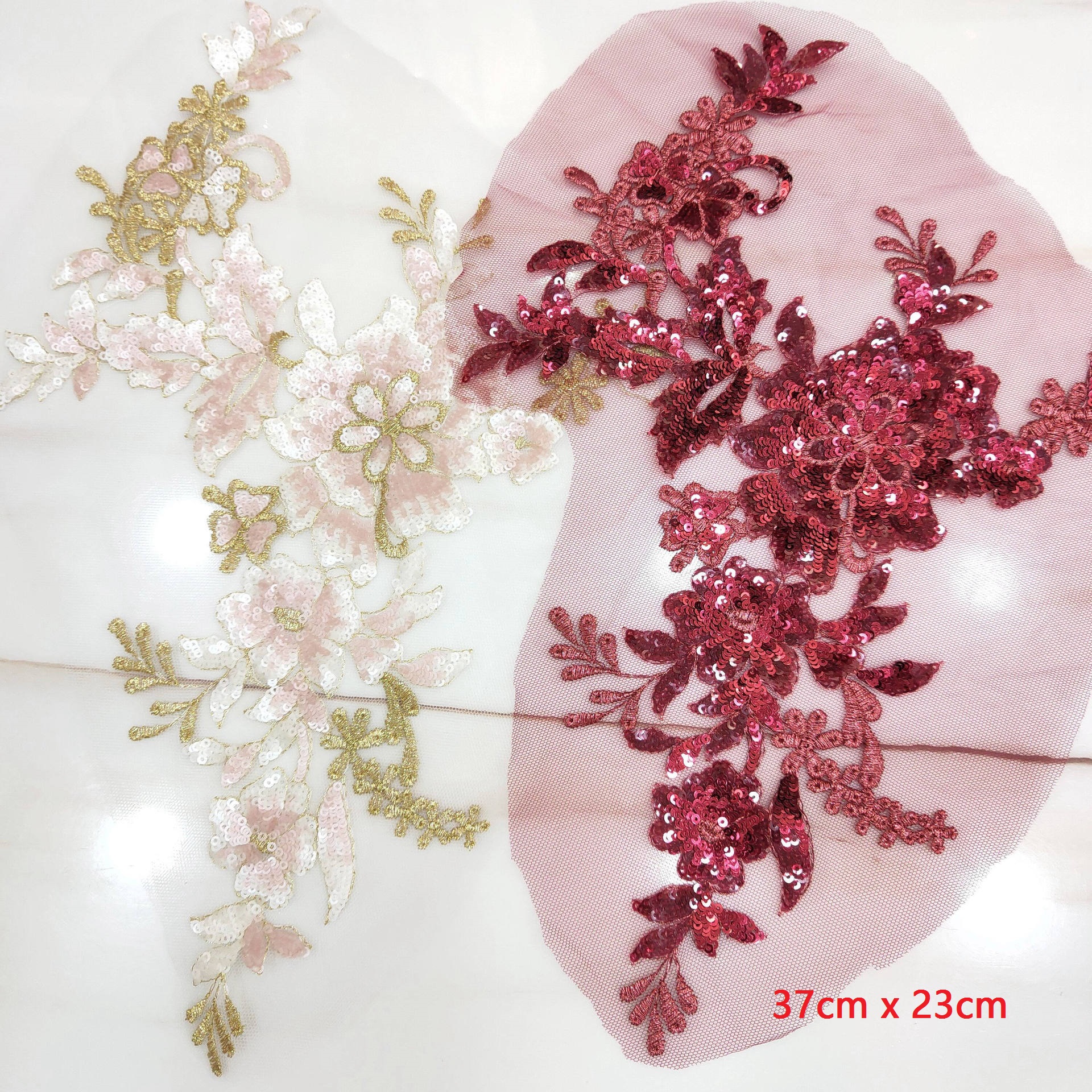 1PCS Sequins ที่มีสีสันปักลูกไม้ผ้า Patch DY ตาข่ายลูกไม้เลื่อมลูกไม้ Applique Wedding เสื้อผ้าเย็บปักถักร้อยอุปกรณ์เสริม