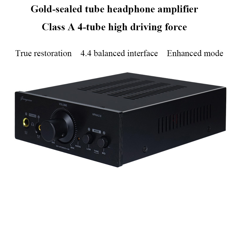 Class A Gold Sealed Tube เครื่องขยายเสียงหูฟัง 4.4mm Balanced Output 2000mW เดสก์ท็อปเครื่องขยายเสียงหูฟัง MUSE02 Op Amp