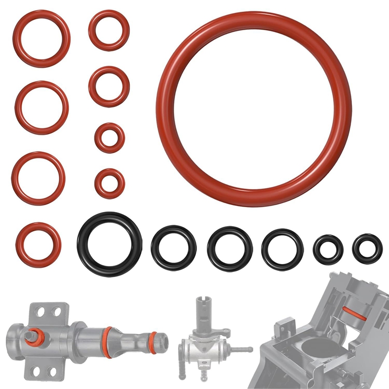 15pcs O-Ring Seal Kit Silicone Gasket For Saeco Gaggia Spidem Coffee Machine Brewing Group Spout Connector Kitchen Accessories