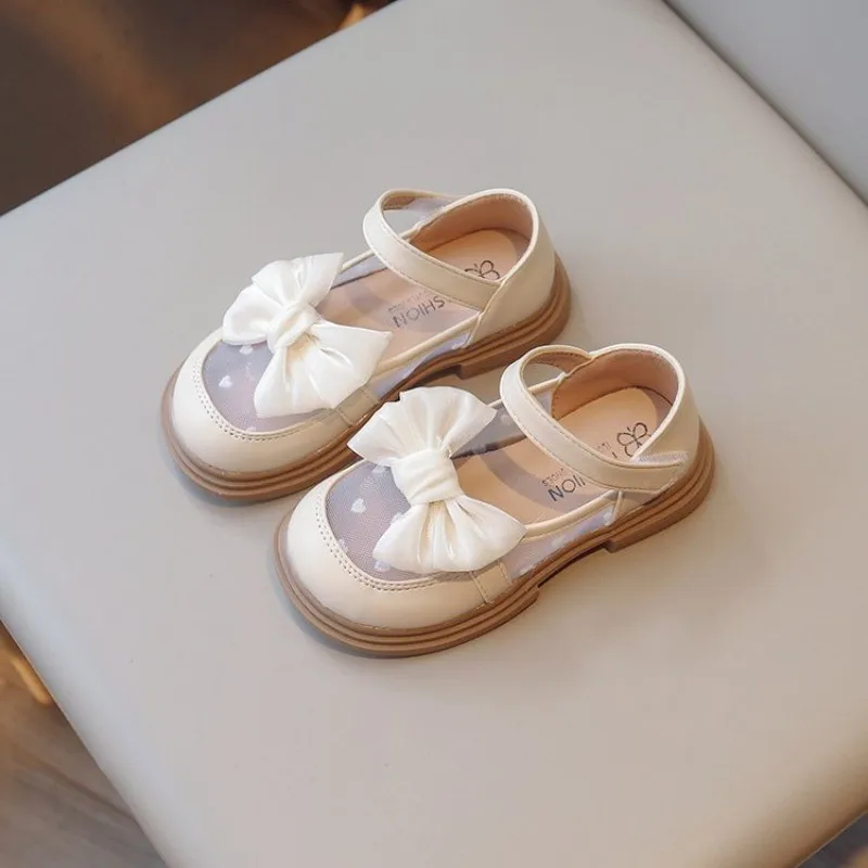 Mädchen Prinzessin Schuhe für Party Hochzeit Kinder lieben atmungsaktive Spitze Mesh Prinzessin Schuhe mit Bogen knoten Kinder Performance Schuhe
