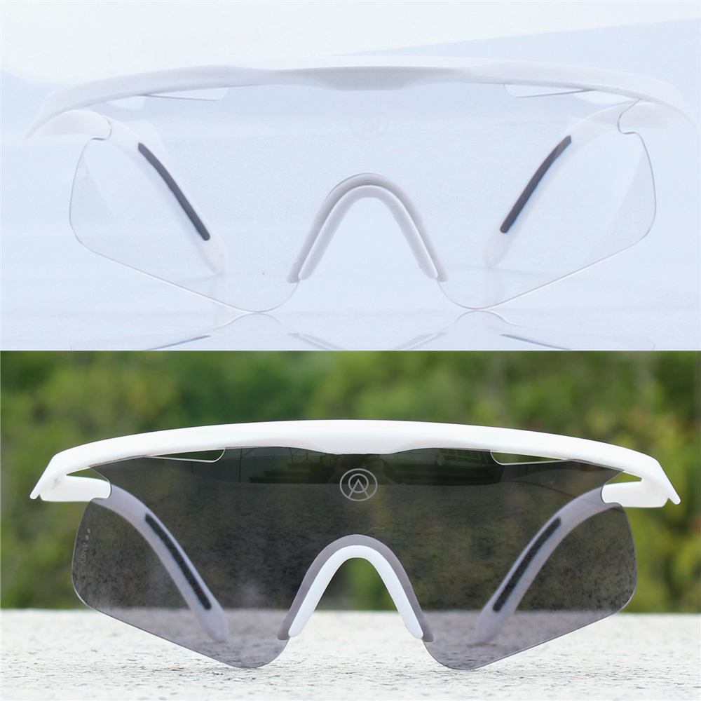 Alba-Lunettes de cyclisme photochromiques pour hommes et femmes, lunettes de sport, route, VTT, vélo de montagne, lunettes de soleil, changement de couleur automatique