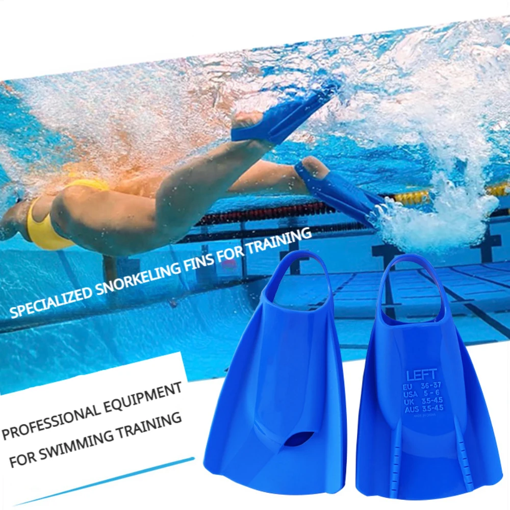 Professional ซิลิโคน Fins ว่ายน้ําดําน้ําการฝึกอบรมกบรองเท้าอุปกรณ์ดําน้ําดูปะการังผู้ใหญ่สั้น Fins ฟรีดําน้ํา Fins รองเท้าว่ายน้ํา