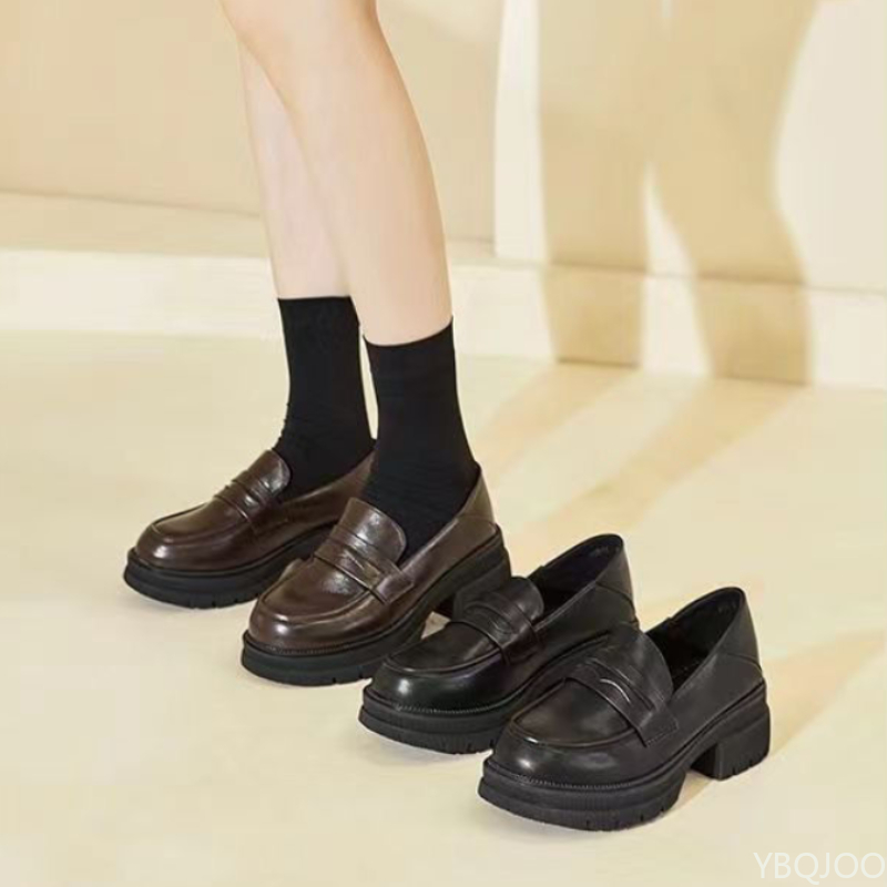 2026 primavera e outono moda novo estilo casual confortável versátil feminino le fu sapatos retro boca rasa único sapatos