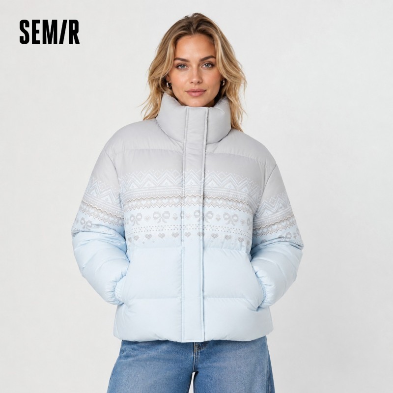 Semir Daunenjacke für Damen, Winter, wasserdicht, ölbeständig, schmutzabweisend, 80 % Daunen, locker, 2025, neuer süßer, stilvoller Top-Damenmantel