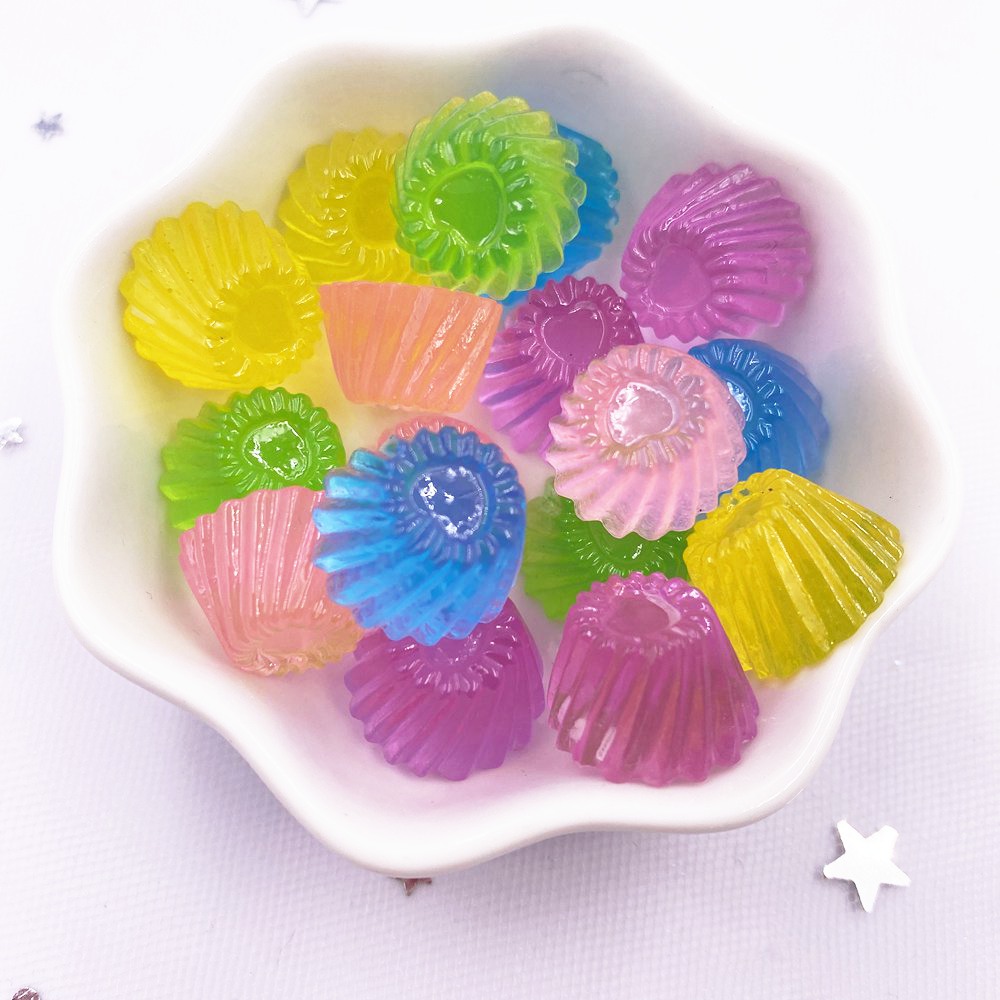 20 pz Resina Colorata Amore 3D Caramella Gelatina Flatback Cabochon Simulazione Cibo Scrapbook Mestiere Accessorio FAI DA TE Decor Figurine OM131