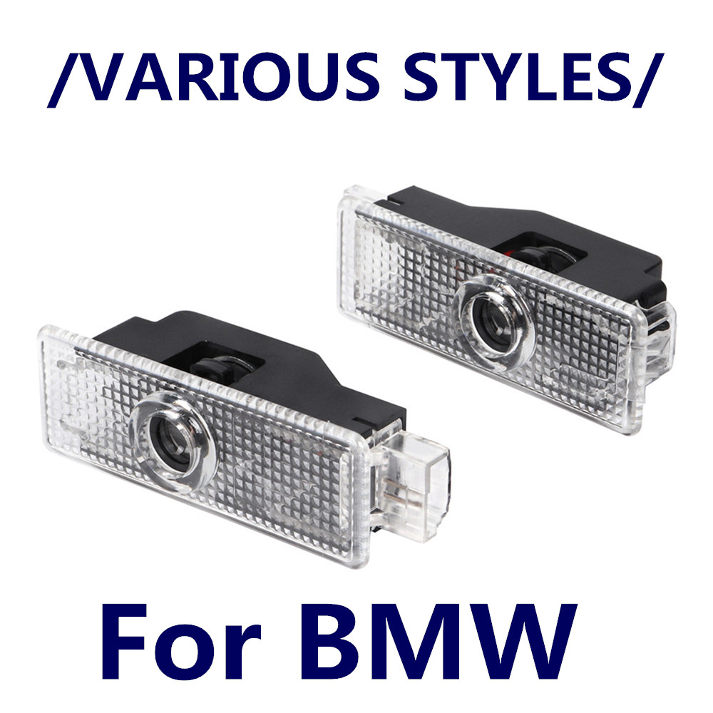 2 peças para e60 e46 e61 f07 f10 f11 f18 e63 e65 e90 e92 e93 e91 f30 led projetor de porta de carro bem-vindo fantasma sombra luz acessórios