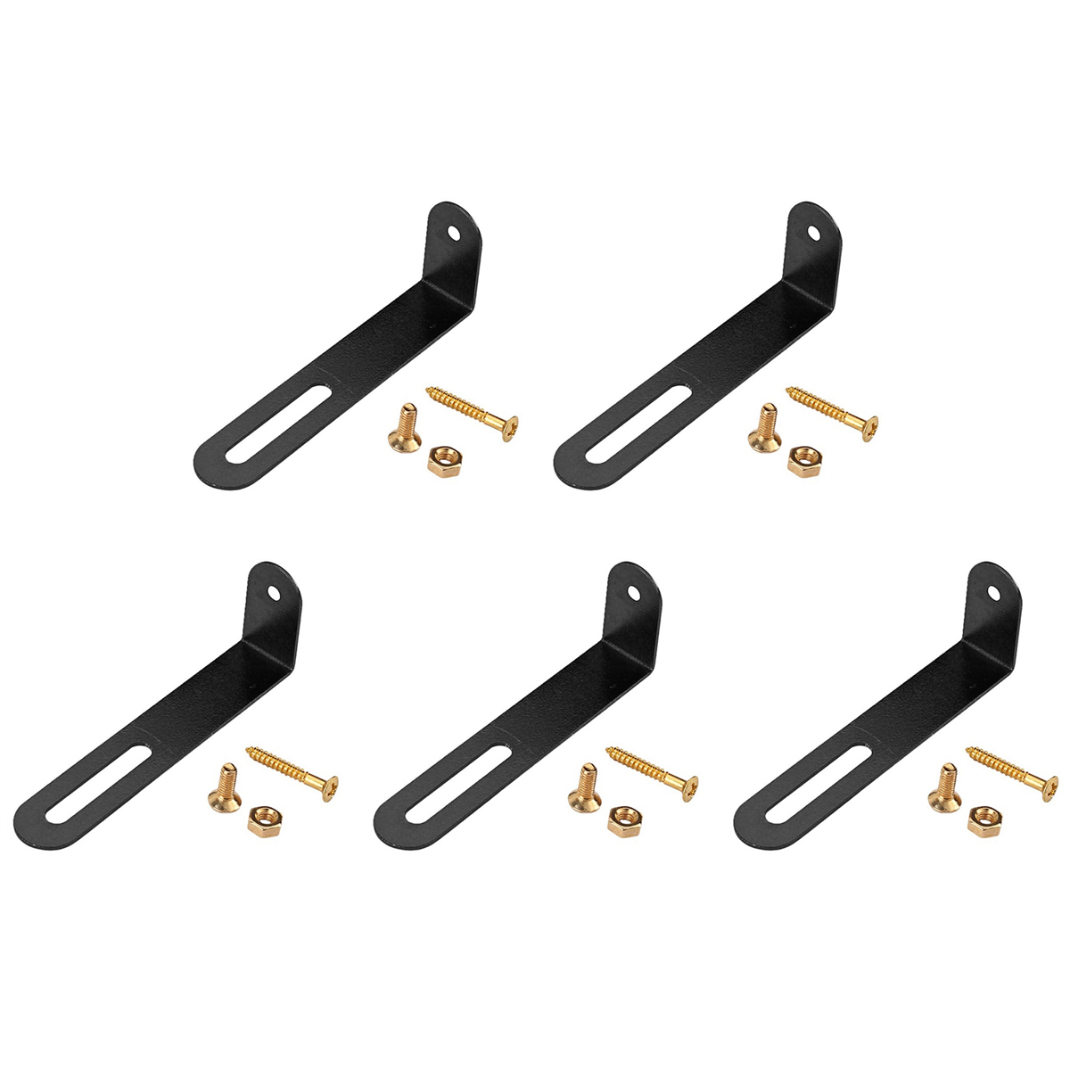 A71P 5X Electric Guitar Support Parts Scratchplate Bracket with Nut Gold Screws for LP Guitar Pickguard