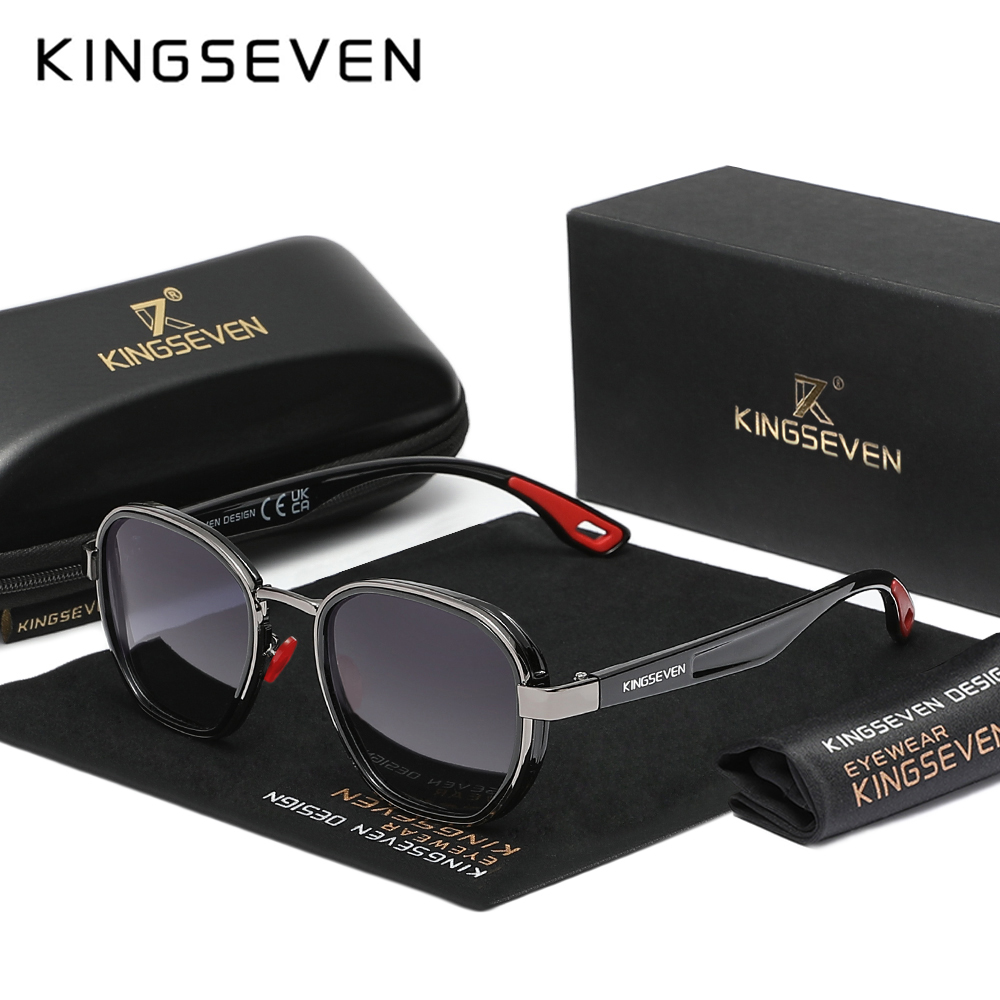 KINGSEVEN Occhiali da sole polarizzati da uomo UV400 Occhiali protettivi da esterno Bici da ciclismo Occhiali antiriflesso Sport Bicicletta Guida