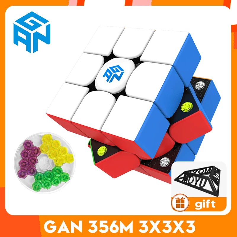 Oryginalna magnetyczna kostka GAN356 M UV 3x3x3 3x3 Speed GAN356M Puzzle GAN 356 M GES Magico Cubo Gancube Profesjonalna zabawka