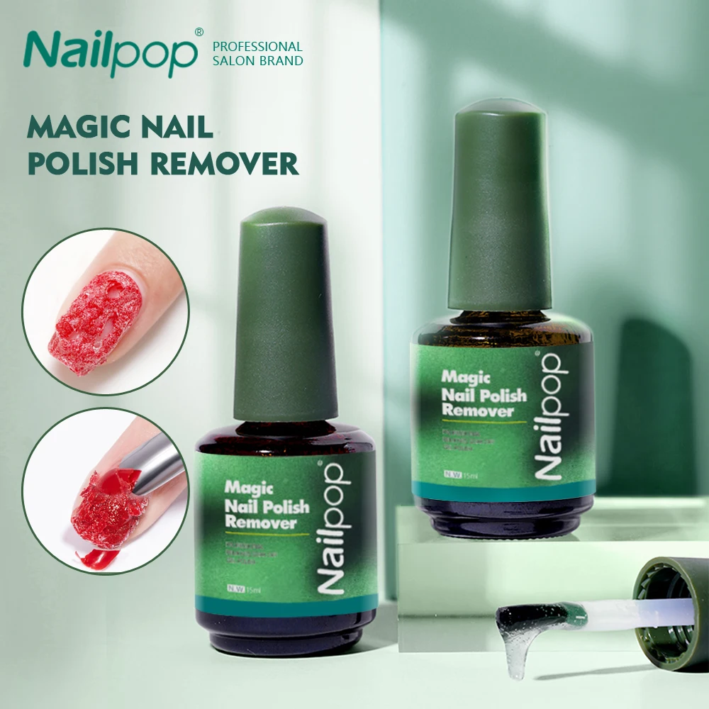 Nailpop Magic Remover Инструмент для снятия гель-лака с ногтей Clean Fast Remover в пределах 3-5 MINS УФ-гель-лак Magic Burst Инструмент для снятия геля с ногтей 15 мл