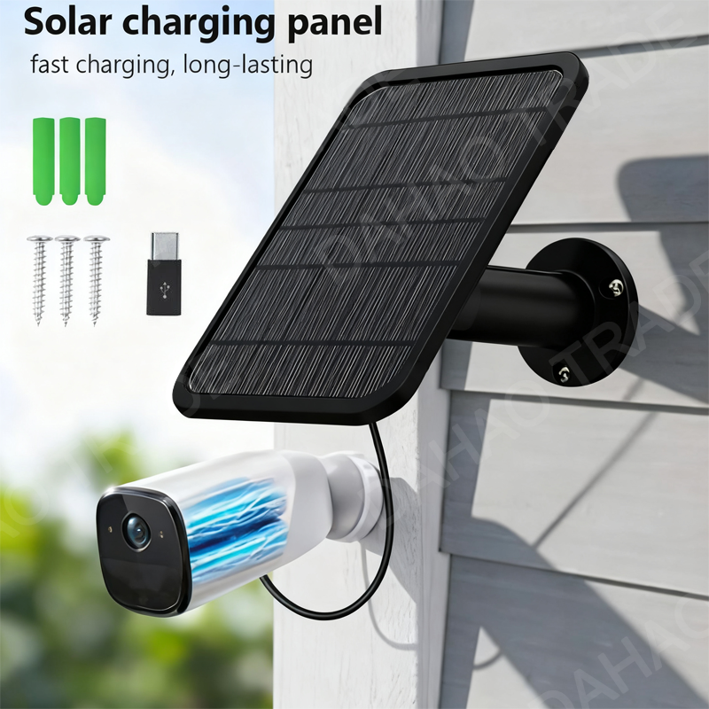 10W 5V Solar Panel Typ-C Adapter Outdoor Solarzelle Ladegerät Solar Panels für Sicherheit Kamera Kleine hause Licht System Für iPhone