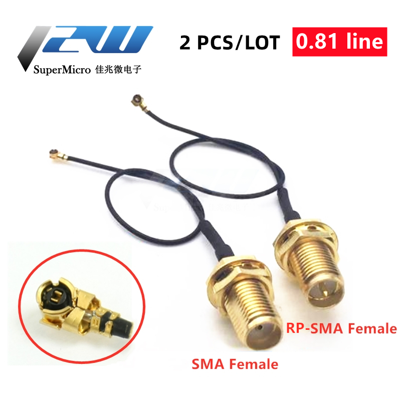 2-компонентный разъем SMA / RP-SMA для MHF4 IPX IPX4 RF разъем Косичка-кабель для мини-карты PCI 0,81 мм, плата Intel WIFI 10 см 15 см 20 см 30 см
