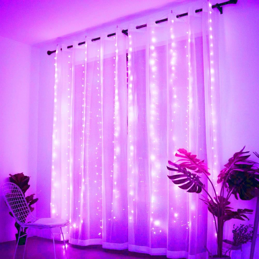 3 メートル/4 メートル/6 メートルカーテン LED ストリングライトクリスマス装飾リモコンホリデーウェディング妖精ガーランドライト寝室屋外ホーム