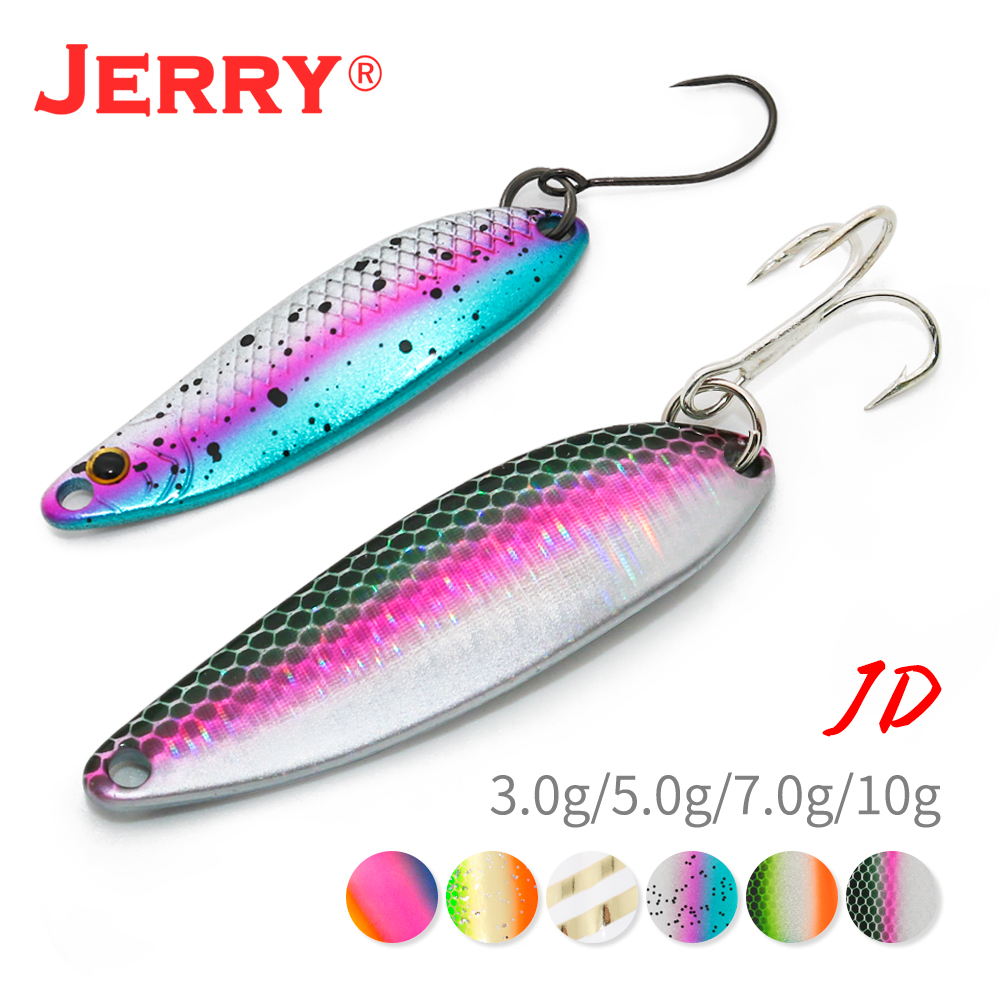 Jerry JD sztuczna wahadłówka 7g 10g odlewania metalu Jigging przynęty wędkarskiego dla łososia Zander Pesca