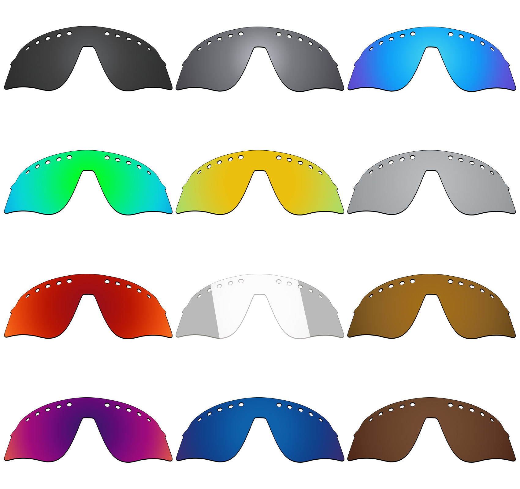 OOWLIT lensa terpolarisasi pengganti untuk kacamata hitam Oakley Sutro Lite Sweep Vented OO9465