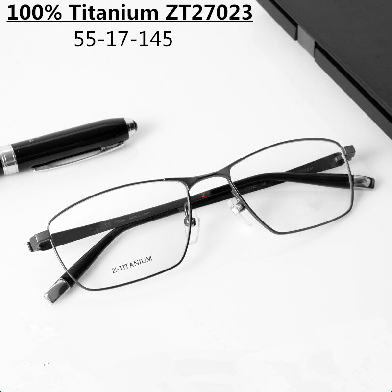Japanische Marke Design reines Titan ultraleichte Brille Rahmen Männer quadratische Business-Brille zt27023 Frauen Brillen Brille neu