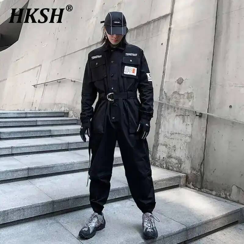 HKSH autunno e l'estate moda nuova marea tuta per uomo gioventù tuta Casual nazionale staccabile pantaloni e top Safari HK0056