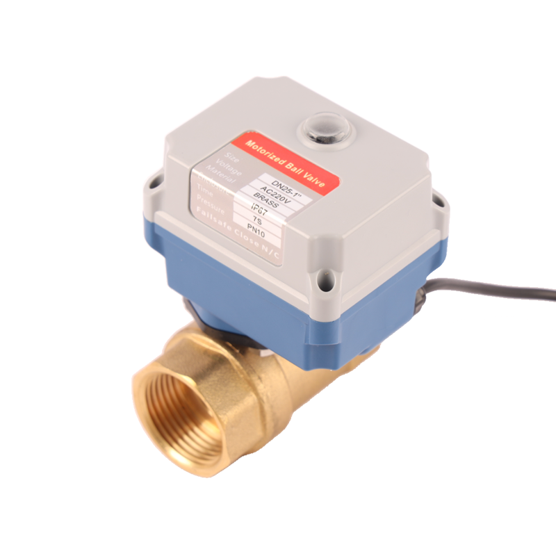 Atuador de controle de água motorizado elétrico inteligente, válvula de esfera automática em cultivo, Mini latão 2 vias, DC 24V, DN15