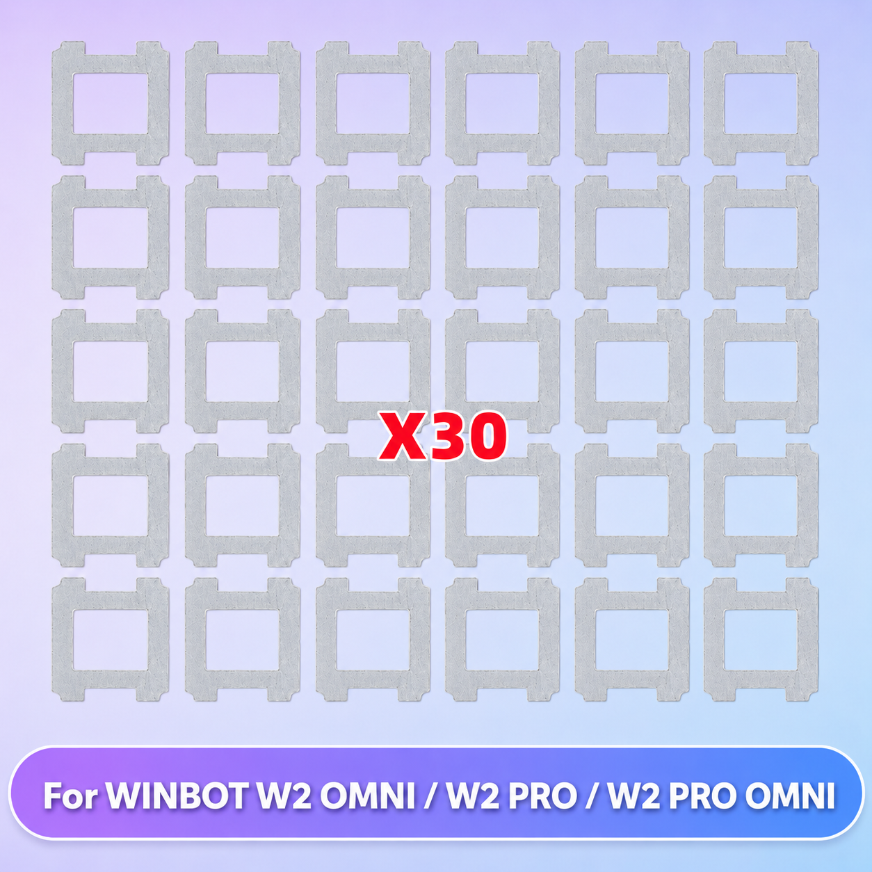 Подходит для запасных частей и аксессуаров для пылесоса ECOVACS ( WINBOT W2 OMNI / W2 PRO / W2 PRO OMNI ) - микрофибровая тряпка, подушечка для швабры