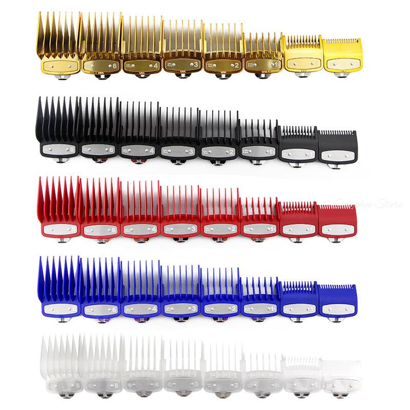 8pcs/set For Wahl Universal Hair Clipper Limit Comb Guide Trimmer Guards Attachment 1.5/3/4.5/6/10/13/19/25mm