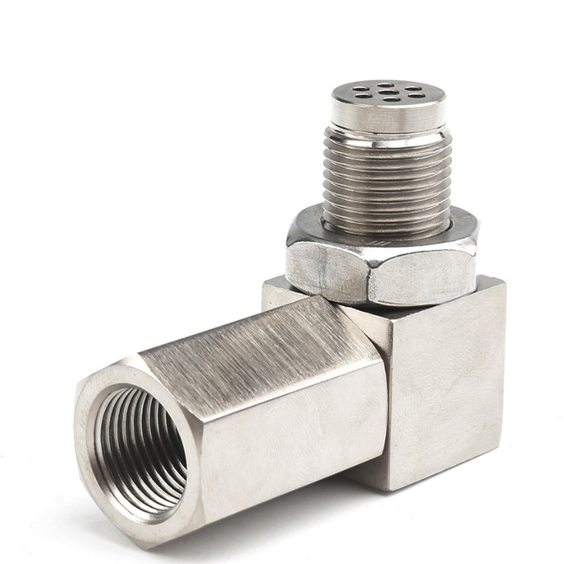 Universal 90 grados 135 grados 180 grados Mini catalítico O2 Sensor de oxígeno espaciador adaptador luz del motor CEL comprobar Bung