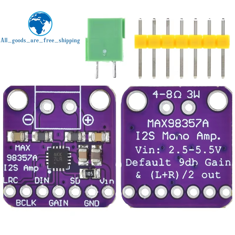 1/3 шт., высокое качество MAX98357 MAX98357A I2S, 3 Вт, усилитель класса D, интерфейс, I2S, ЦАП, декодер для аудио