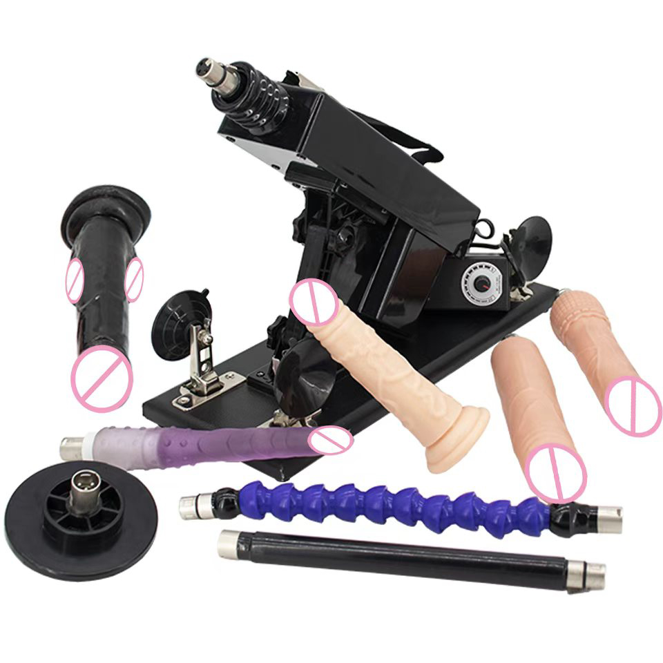 Mesin Seks Konektor Dildo-3XLR untuk Wanita dan Pria dengan Lampiran Dildo, Mesin Masturbasi Otomatis, Produk Mainan Seks