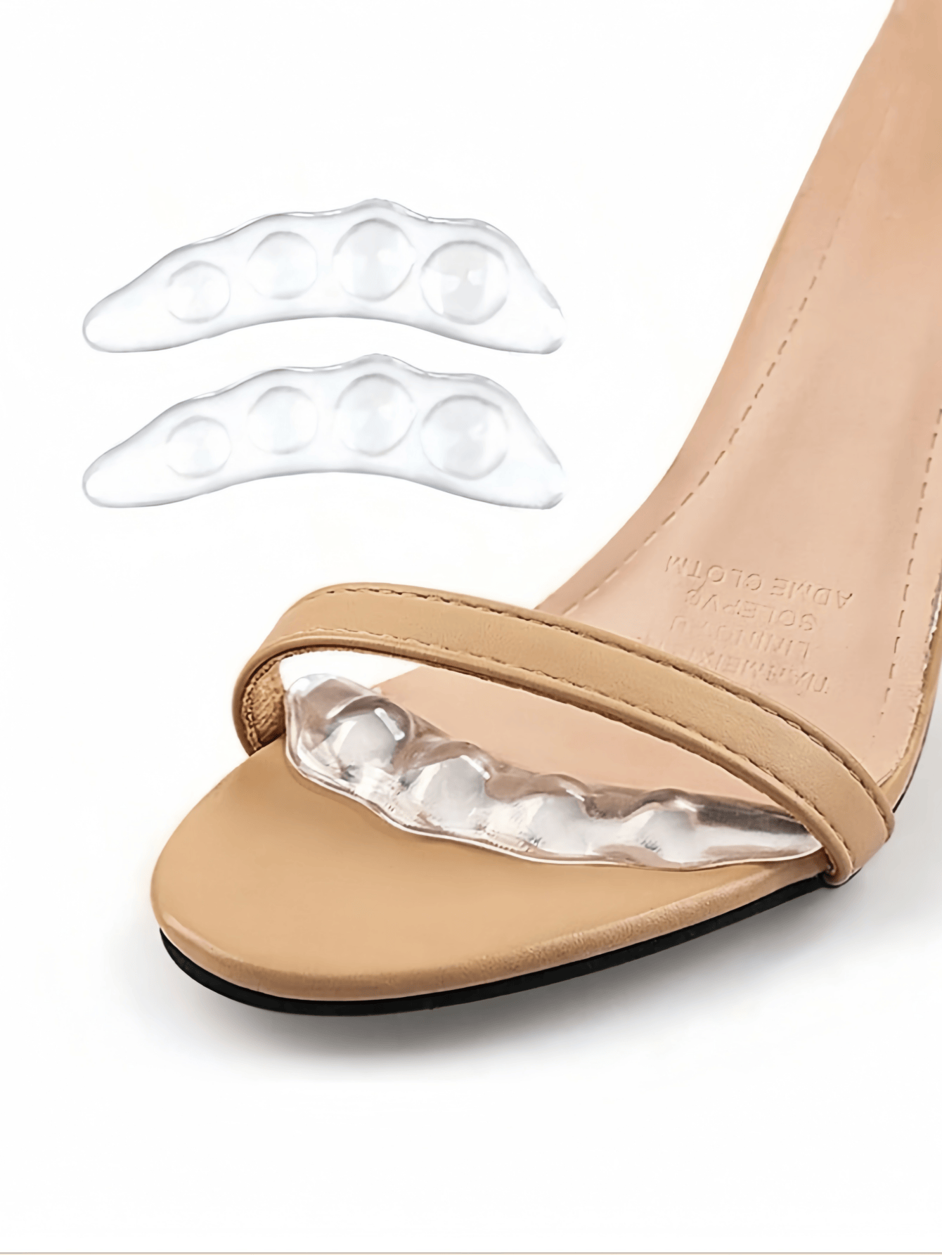 Cuscino antiscivolo per l'avampiede da donna, 4 pezzi, in silicone di alta qualità, morbido e ben aderente per evitare scivolamenti
