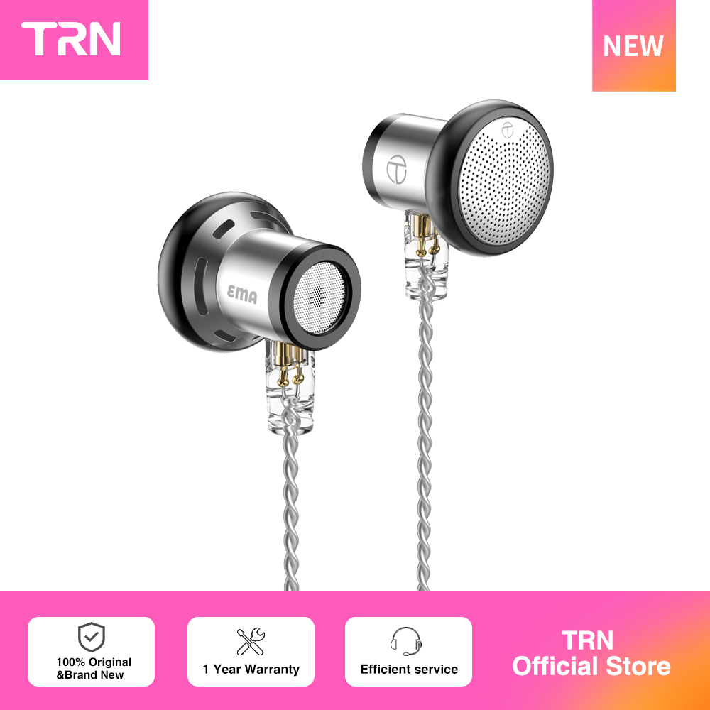 Nowy TRN EMA 14.2mm dynamiczny sterownik w ucho słuchawki Bass Metal płaska głowica wtyczka Earburd wymienny zestaw słuchawkowy