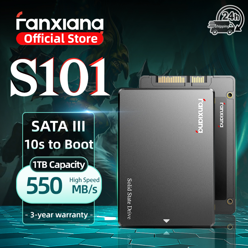 Fanxiang S101/S102 Pro/S101Q 2.5 pouces SATA SSD 512GB 1 to 2 to 4 to 550 mo/s disque dur SSD SATA disque SSD interne 6x disque dur rapide