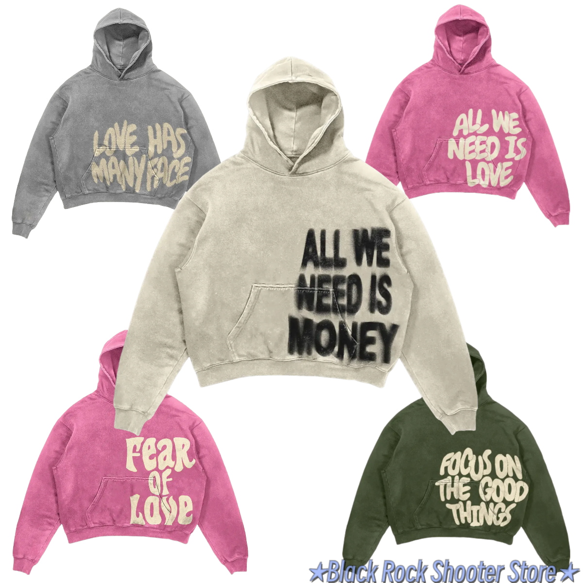 Sudaderas con capucha góticas Y2k para mujer, Sudadera con capucha gruesa con estampado de letras Harajuku, ropa de calle, Tops, sudadera, ropa grunge para hombre