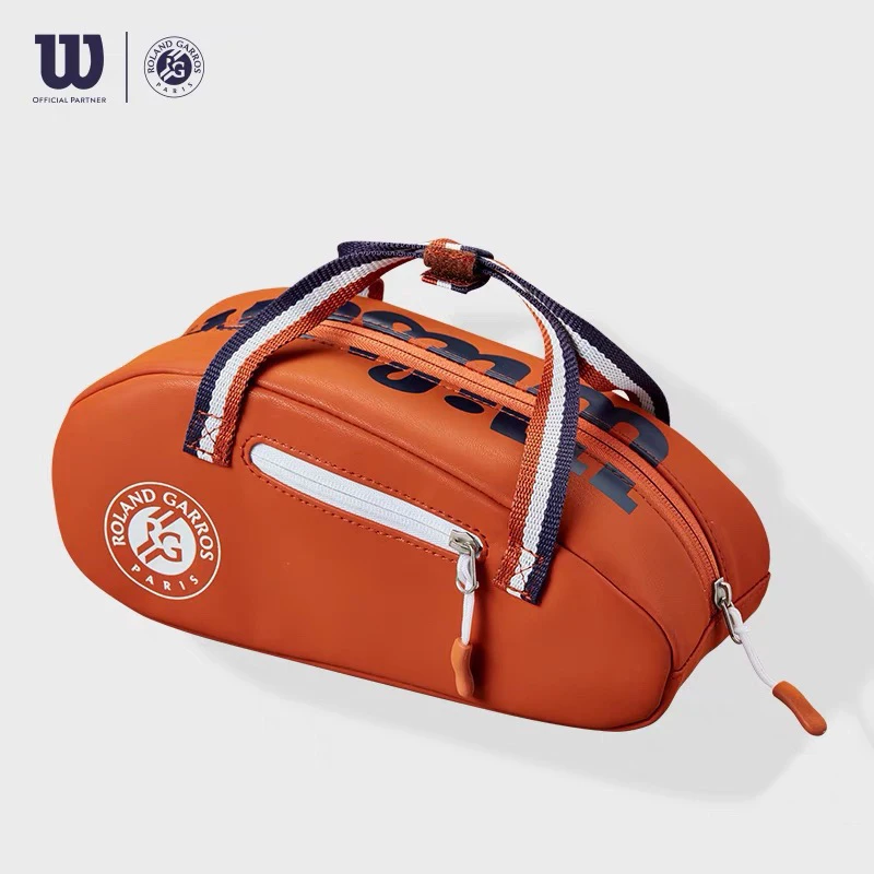 Маленькая ручная сумка Wilson из искусственной кожи Super Tour, сумка для теннисных аксессуаров, мини-дорожная сумка Roland Garros, спортивная ракетка