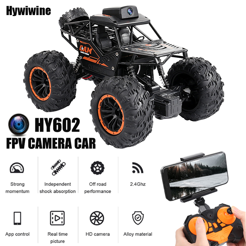 Rc รถ HD กล้อง FPV WIFI เครื่องรีโมทคอนโทรล Stunt 1:18 2.4G SUV วิทยุควบคุมปีนเขาของเล่นสําหรับเด็กบนป้าย