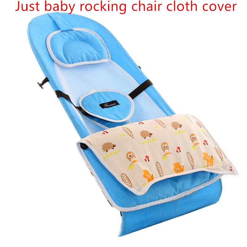 Acessórios do bebê cadeira de balanço capa de pano com colcha e travesseiro infantil berço cadeira de balanço do bebê capa de reposição