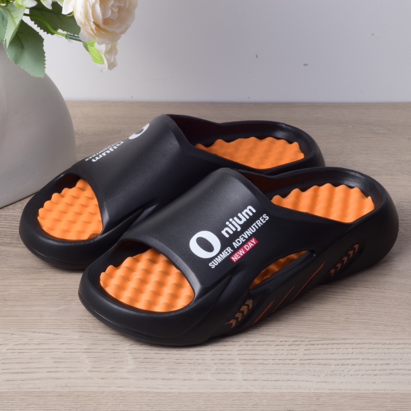 Zapatillas de masaje para hombre, sandalias Onijum para interiores y exteriores, zapatos informales de playa, suela cómoda, talla grande 3, novedad de 2024