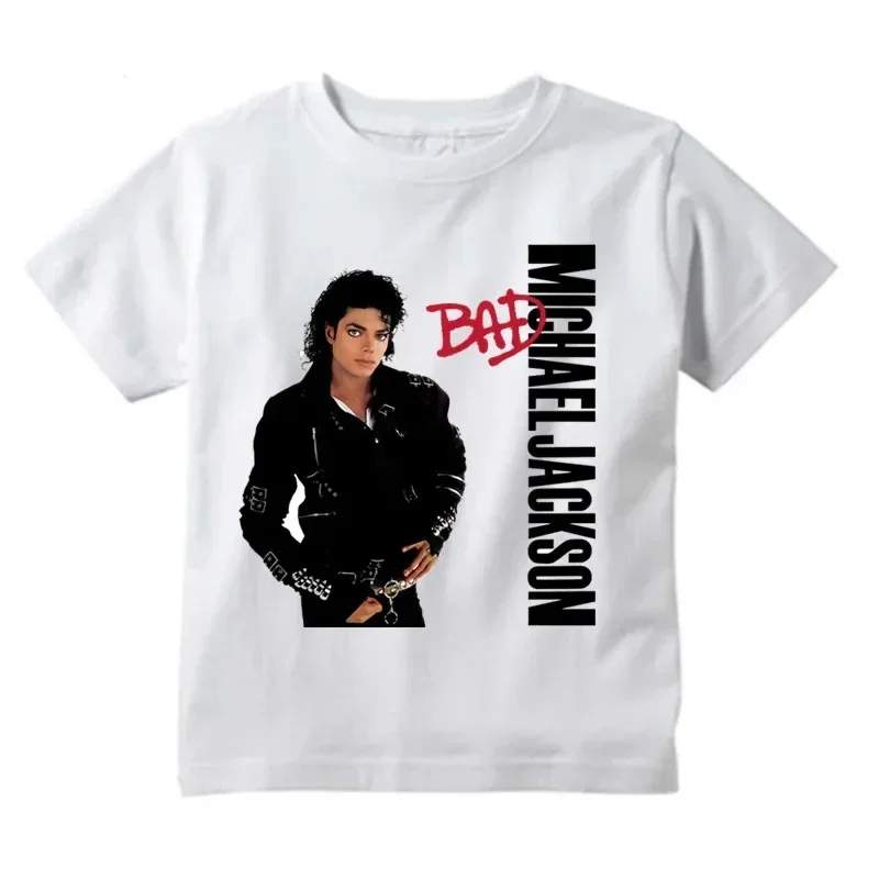 Michael Jackson Grafisch Gedrukt Katoenen T-shirt Harajuku Rock Fashion Casual Korte Mouw Ronde Hals Ademend T-shirt Vrouwen