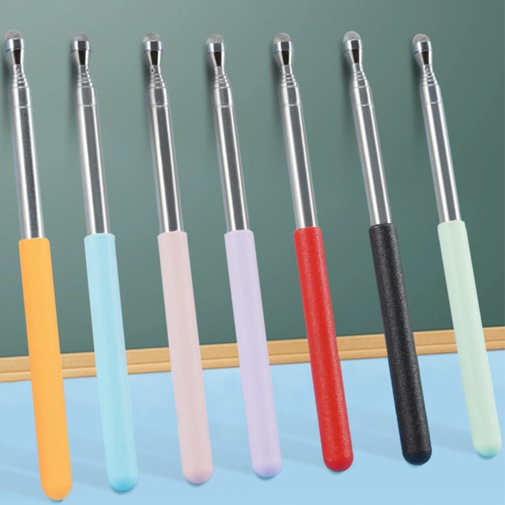 High Quality Stainless Steel Touch Screen Pen 68MM Telescopic Rod Teaching Pointer Reading Sticks Teaching Tools