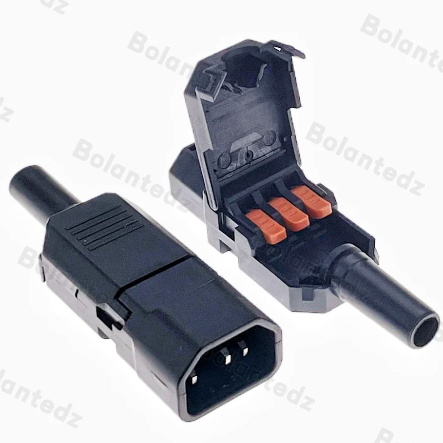 Bolantedz 1 pz 10A spina fornello di riso senza vite cablaggio rapido presa di corrente CA fornello di riso elettrico cablaggio PDU