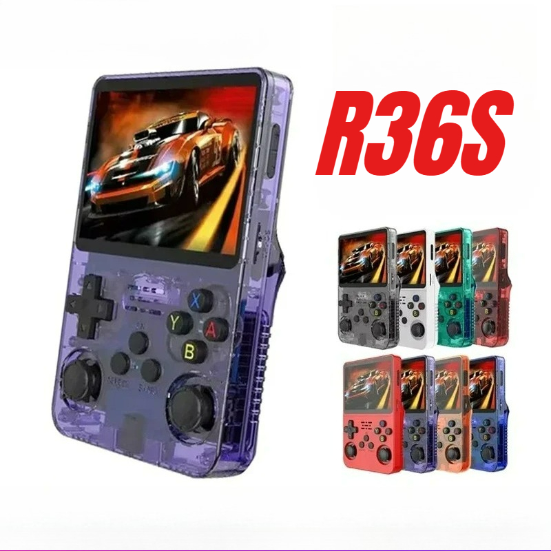 R36S Handheld Game Console 3.5Inch IPS Screen 64G Classic Retro Games Consoles  Portable Pocket Video Game Player