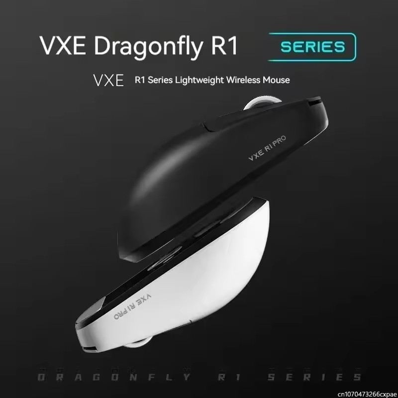 Ratón Inalámbrico VXE Dragonfly R1 con Sensor PAW3395, Nordic 52840, 2KHz FPS, Ratón para Juegos con Velocidad Inteligente y Baja Latencia, para Juegos y Oficina