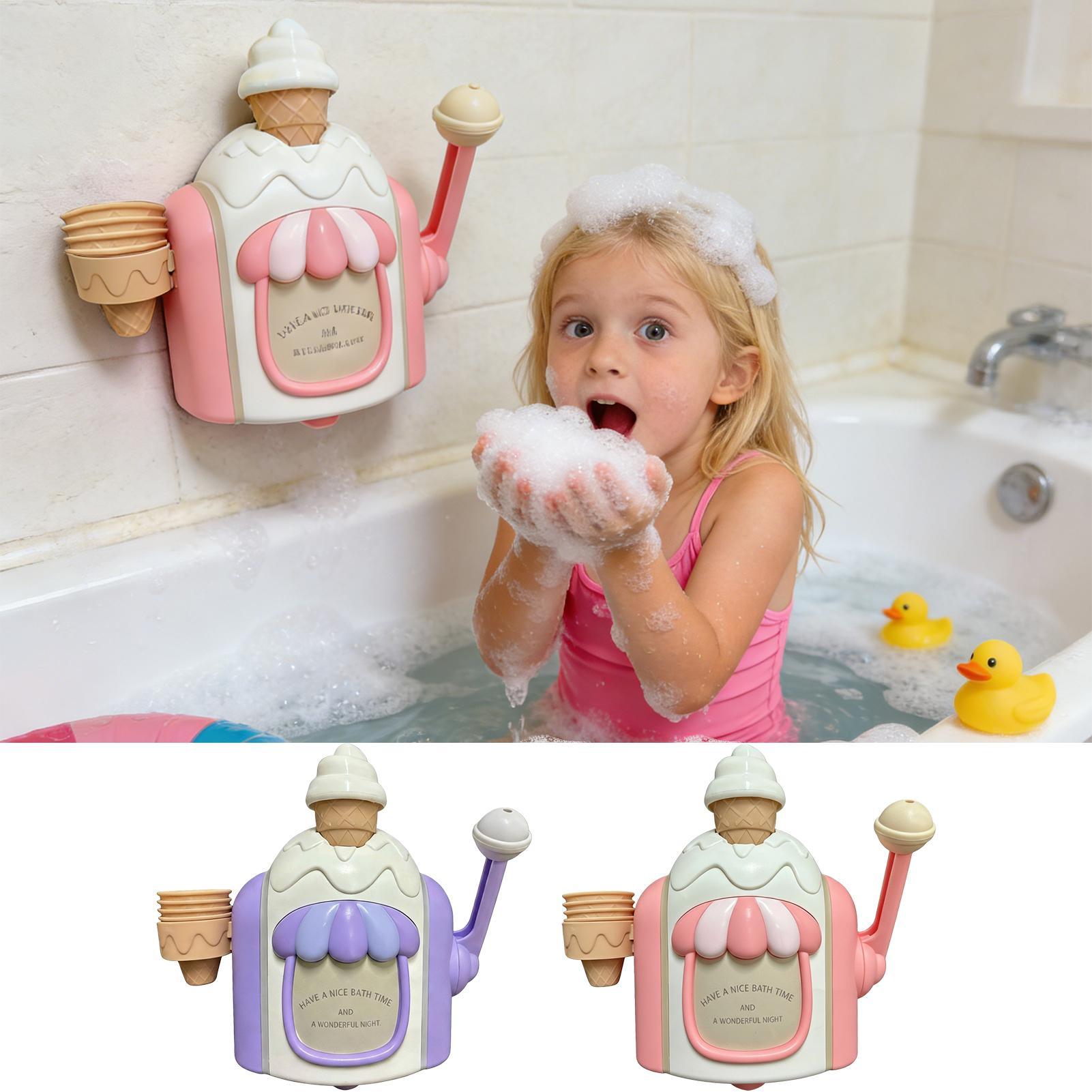 Badbelletjesmachine IJsjesbad Speelgoed Kinderbad Speelgoed IJsjesbelletjesmachine Belletjes Schuim Speelgoed Kinderdouche Speelgoed