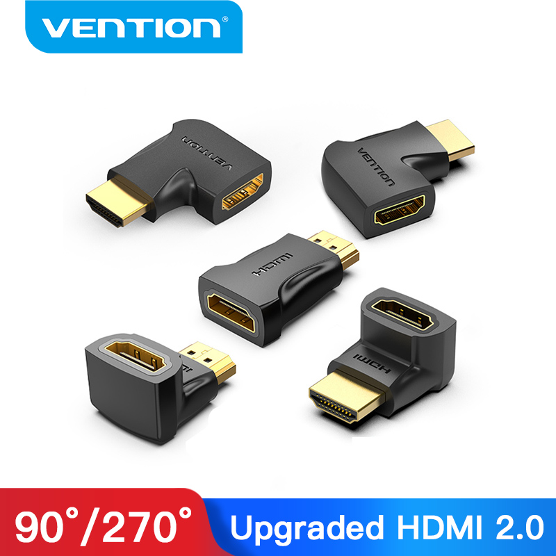 Ventie Hdmi Adapter 90 270 Graden Haakse 4K Hdmi Extender Hdmi Man-vrouw Kabel Connector Voor Hdtv PS4 Hdmi Converter