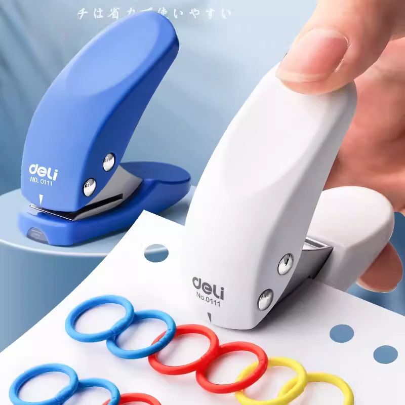 Petite perforatrice d'anneaux de reliure à une seule machine, machine de poinçonnage de trous ronds pour carnet de notes à feuilles mobiles, tri de cartes
