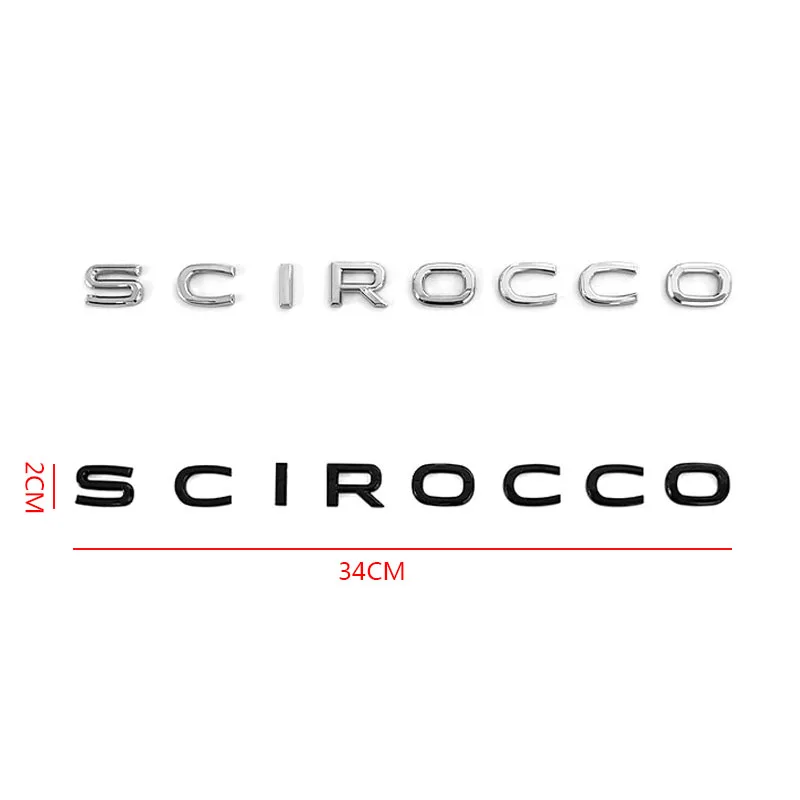 High Quality Plastic ABS Auto Decor Trunk Logo Scirocco Car Emblem Badges