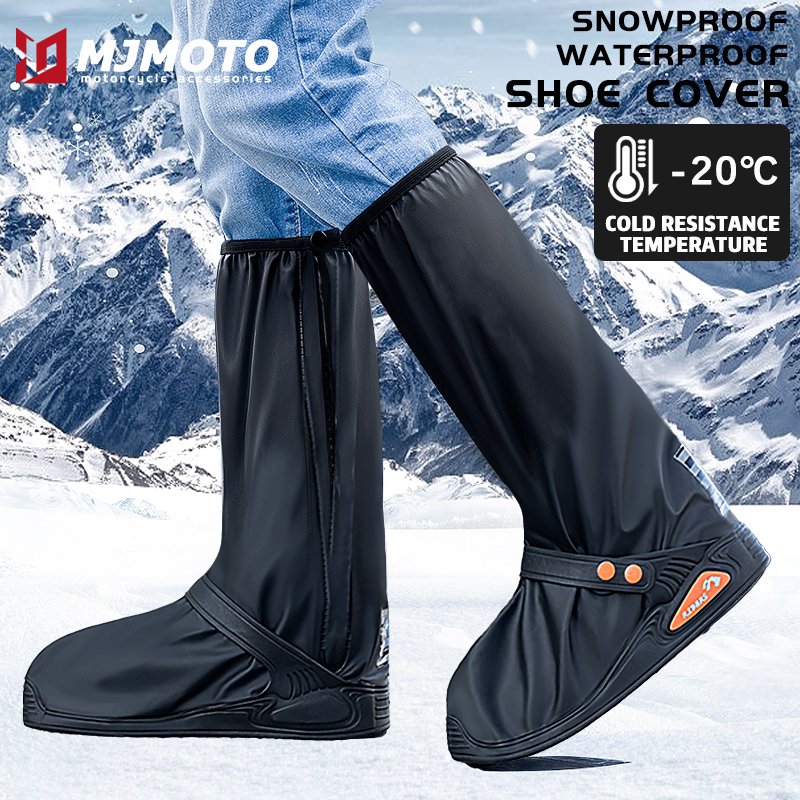 Neue Upgrade Regen Stiefel Schuh Abdeckung Wasserdicht mit Reflektor High Top Klare Schuhe Staub Abdeckungen Motorrad Fahrrad Regen Abdeckung Schnee Beweis